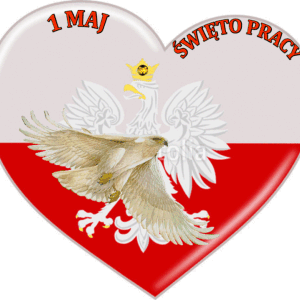 Biało czerwone serce 1 maj